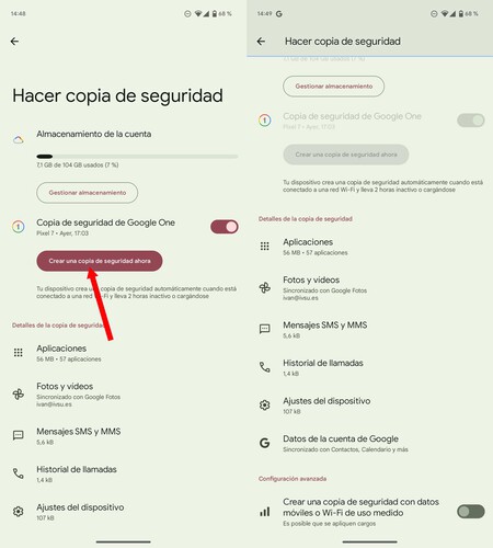 Copia Seguridad Android