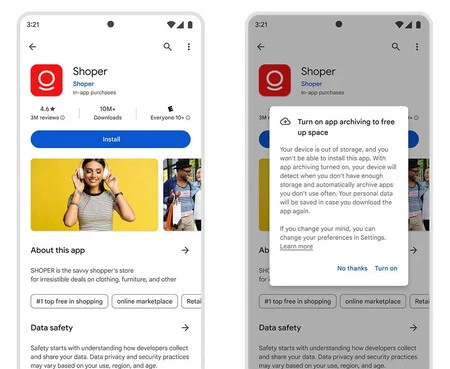 Google Play のアプリケーション アーカイブ