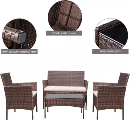 Set Muebles Jardin Allinlife Chollo Amazon