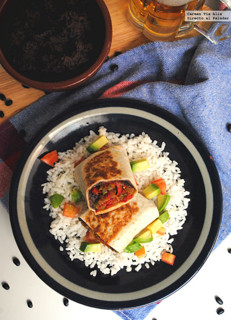 Receta de burritos vegetarianos (para cuando no apetece comer carne o pescado)
