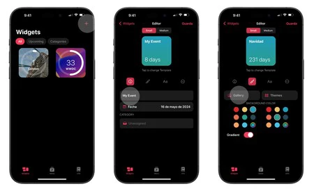 ホーム画面にウィジェットを配置する (ステップ 1)