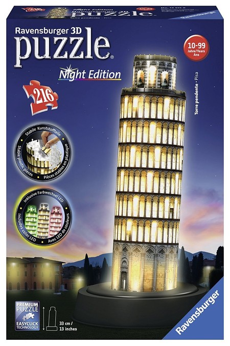 El puzzle de la marca Ravensburger con 216 piezas de la torre de Pisa en 3D está por 26,66 euros en Amazon