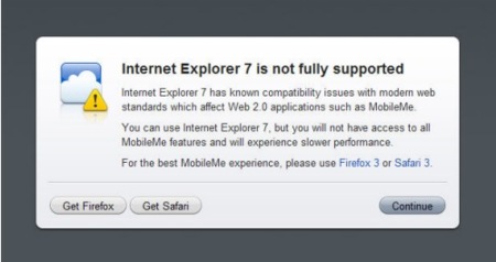 Imagen de la Semana: A Apple no le gusta Internet Explorer