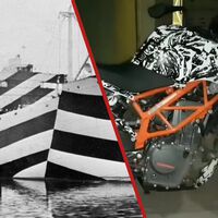 Creíamos que los vinilos servían para ocultar motos nuevas. En realidad nacieron hace más de 100 años para esquivar torpedos