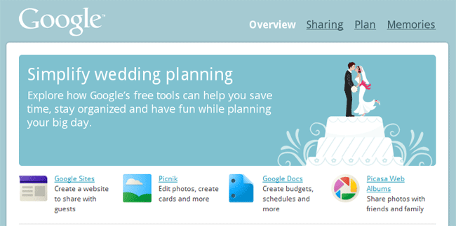 Google Weddings: Google se autoinvita a tu boda