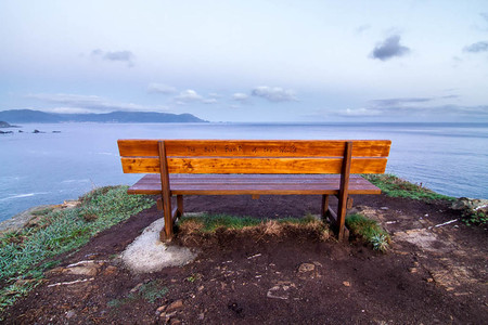 banco a los acantilados de Loiba, Ortigueira
