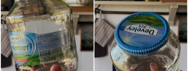 Un bote de gildas reutilizado convertido en jarrón de diseño: así puedes hacerlo tú mismo