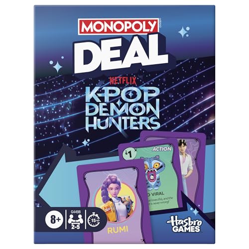 Monopoly Deal: Juego de Cartas KPOP Demon Hunters
