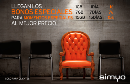 Simyo estrena bonos especiales de datos para momentos puntuales a 1 euro el giga