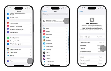 App Predeterminada Llamadas