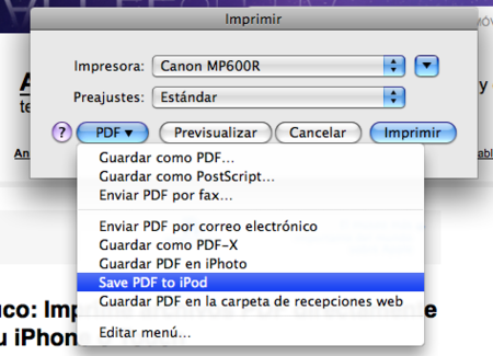 Truco: Imprime archivos PDF directamente desde Mac a tu iPhone o Touch