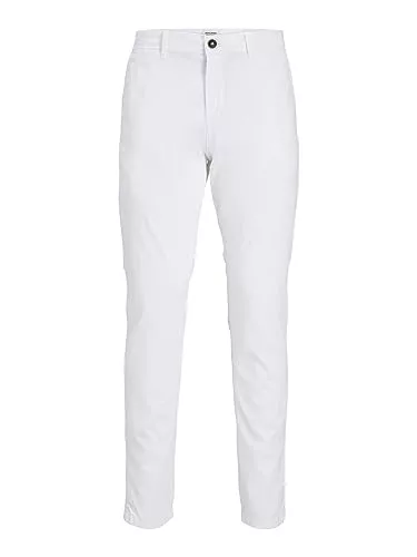 JACK & JONES  Pantalones, Blanco, 30W / 30L para Hombre