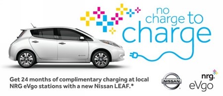 Promoción de Nissan LEAF No Charge to Charge