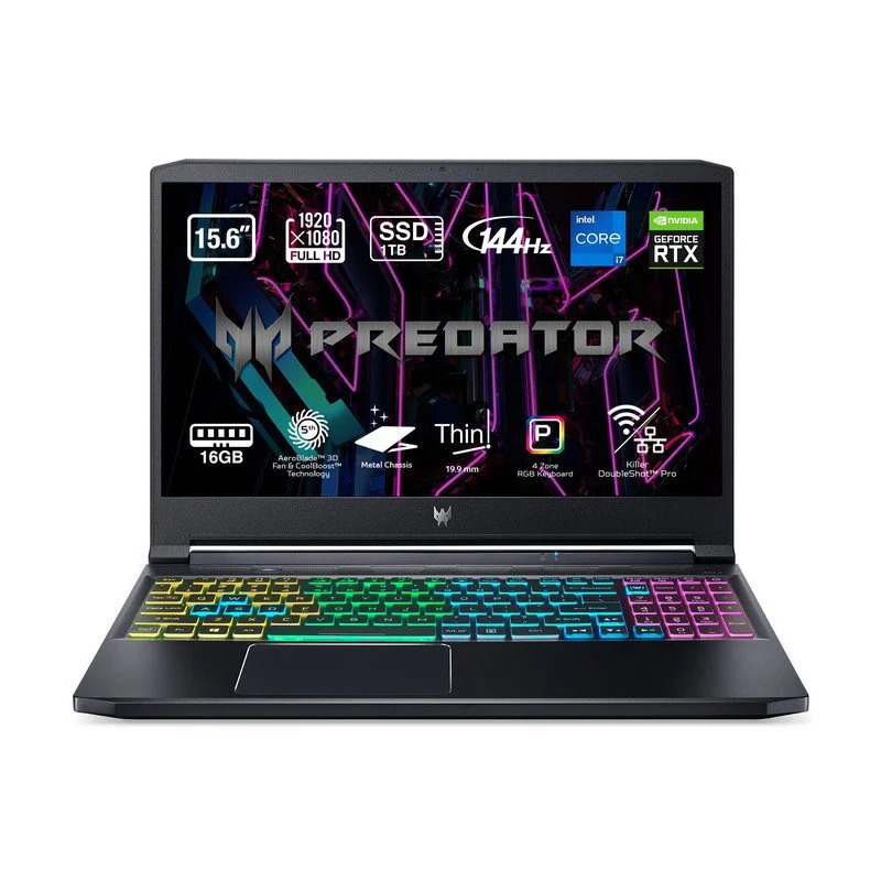 Acer Predator Triton 300 PT315-53-739Y Intel Core i7-11800H/16GB/1TB SSD/RTX 3060/15.6"