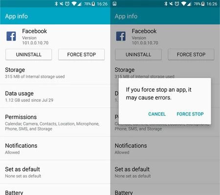フェイスブックを閉じる