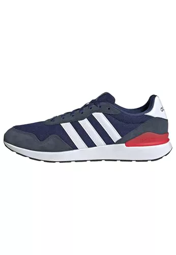 adidas Hombre Run 60s 4.0 Shoes, Dark Blue/Cloud White/Aurora Ink, 42 2/3 EU