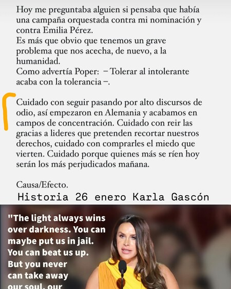 karla sofia gascon polémica oscar