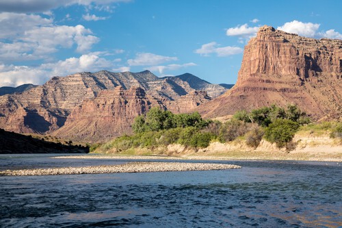 Scenic View As Clouds Pass Over Utah S Desolation Canyon Area And Green River