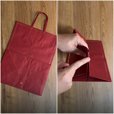 No lo sabía, pero con una bolsa de papel reutilizada puedes hacer tú mismo este organizador para el hogar 