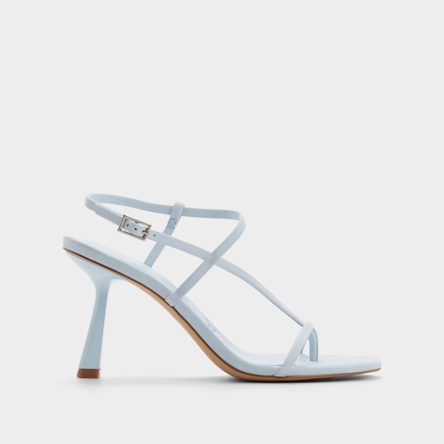 Sandalias de tacón de mujer con punta cuadrada Azul Aldo

