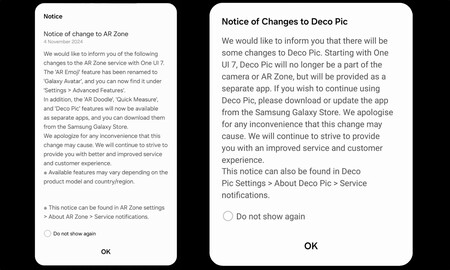 anuncio de este cambio de función a app