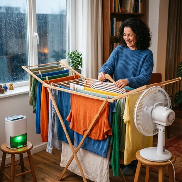 Roupas demoram para secar no frio ou na chuva? Veja truques simples e rápidos para acelerar a secagem dentro de casa sem deixar as peças com cheiro de mofo