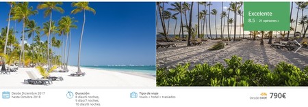 Disfruta del sol en Punta Cana durante siete noches y de un hotel de cinco estrellas por 790 euros gracias a Atrápalo