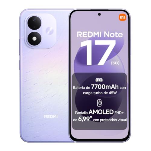REDMI Note 17 5G, Smartphone 8+256GB, Morado Celestial, batería de 7700mAh