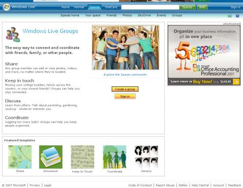 Windows Live Groups
