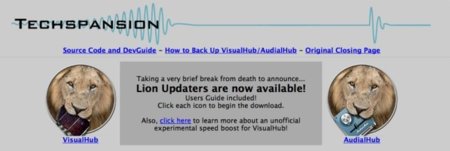 VisualHUB se actualiza para OS X Lion, la aplicación que resucita y muere al instante
