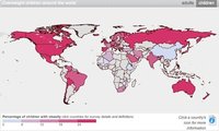 Mapa interactivo de la obesidad infantil en el mundo