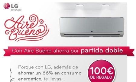 LG te regala 100 euros al comprar un modelo determinado de A/A