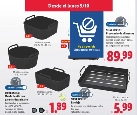 Moldes Silicona Silvercrest Folleto Lidl