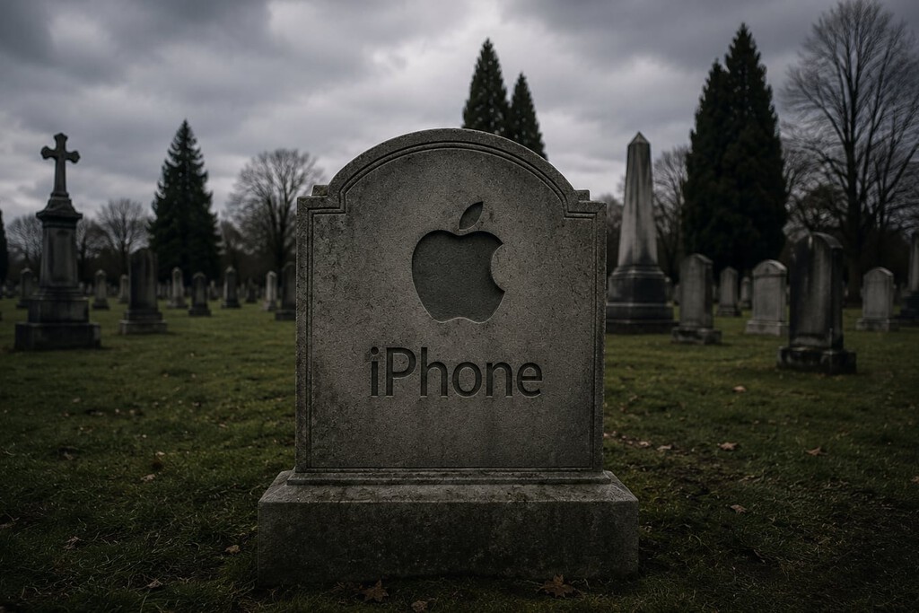 Microsoft se vino arriba y ofició un funeral real para el iPhone. Spoiler: no salió bien