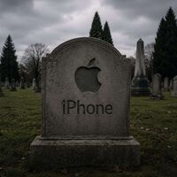 Microsoft se vino arriba y ofició un funeral real para el iPhone. Spoiler: no salió bien