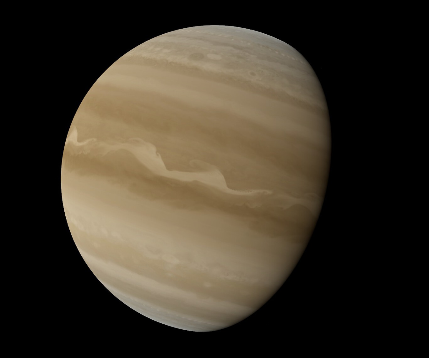 Representación artística de la enana marrón WISE 0855 con nubes de agua en su atmósfera