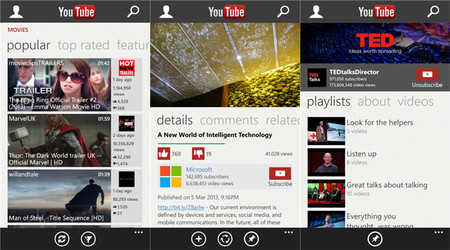 La aplicación oficial de YouTube llega una vez más a Windows Phone