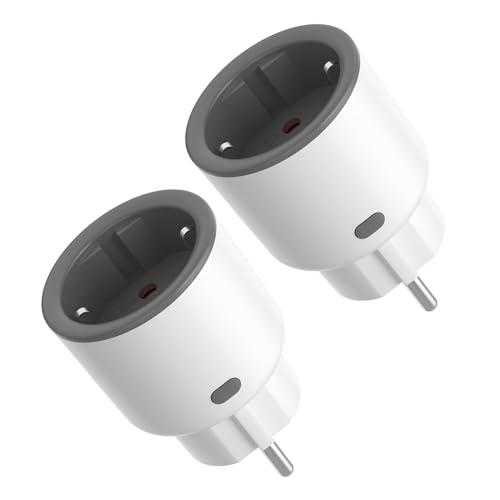 SONOFF S60TPF Enchufe Inteligente Wi-Fi (con Monitoreo Energético),Programar el Encendido/Apagado, Ahorro Energía, Compatible con Alexa y Google Home, 2 Pack