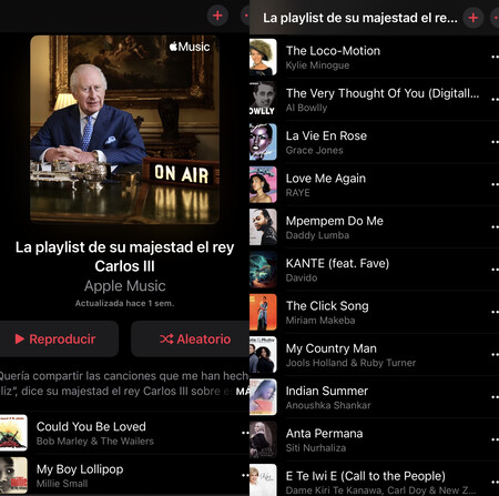 Playlist de Su Majestad el rey Carlos III