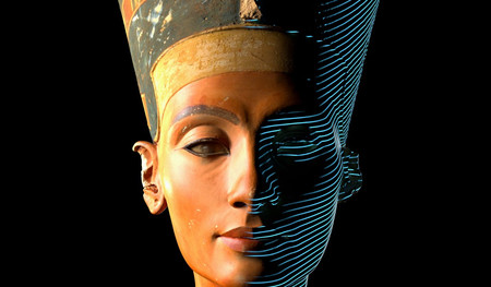 Ya se puede descargar un escaneo 3D oficial del busto de Nefertiti en alta resolución