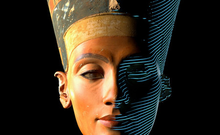 Ya se puede descargar un escaneo 3D oficial del busto de Nefertiti en alta resolución