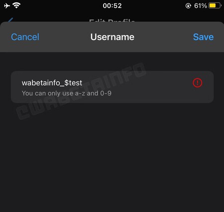 Whatsapp Username Validation Ios Beta 1