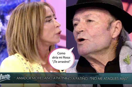 El brutal enfrentamiento entre María Patiño y Amador Mohedano en el 'Deluxe': todo por Rocío Carrasco