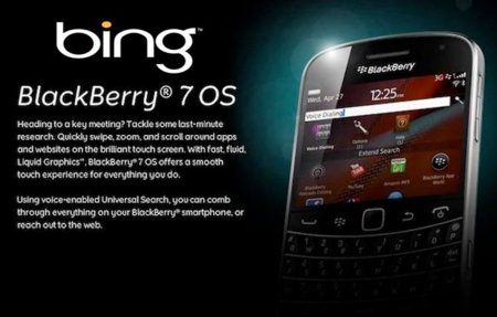 RIM se asocia con Microsoft para integrar los servicios Bing