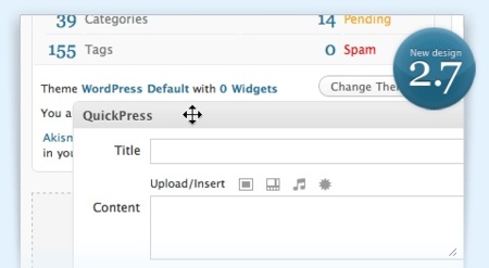 La imagen de la semana: Wordpress 2.7