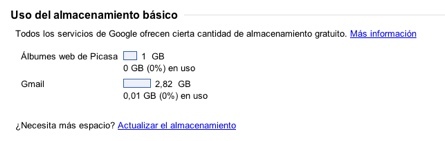 Si quieres más espacio en tu cuenta de GMail, a pasar por caja