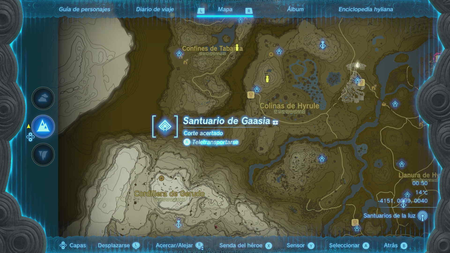 Zelda TOTK Santuario Gaasia ubicación