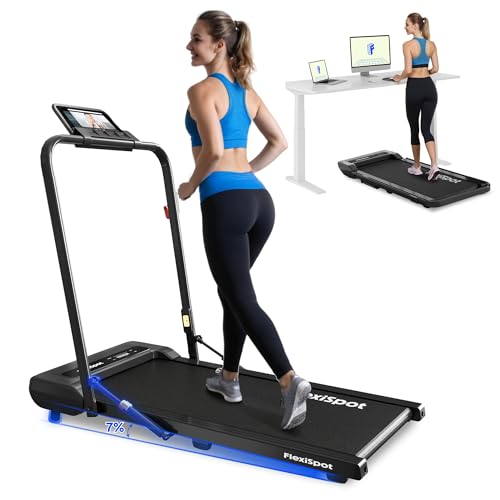 FlexiSpot GP MAX Cinta de Correr Plegable con Aplicación y Soporte para Tableta, Pantalla LED, Mando a Distancia Inalámbrico, Antideslizante y Amortiguación de Impacto, Capacidad de 140 KG