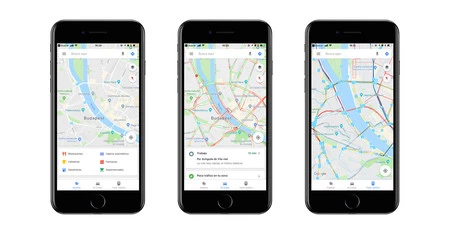 Google マップが現在提供している 3 つの異なるビュー。