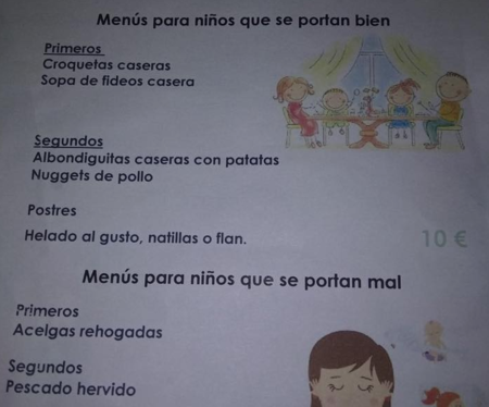 La desafortunada campaña de una cafetería, al utilizar la comida de los niños como premio y castigo